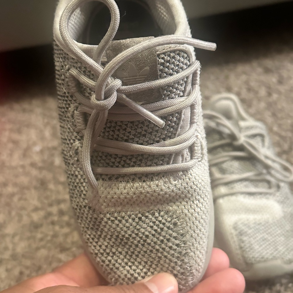 Adidas Kids Light Gray Sneakers